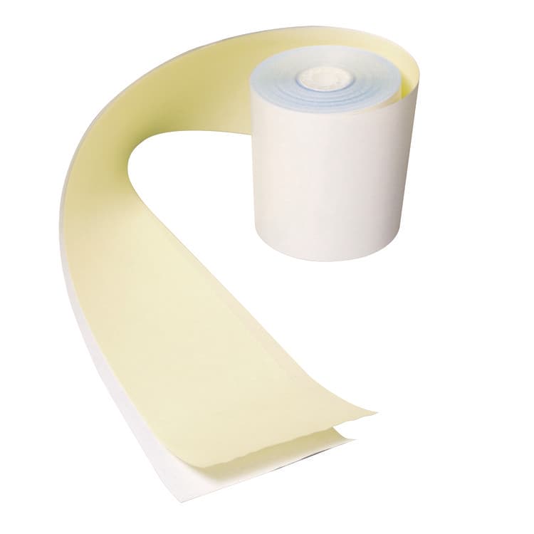 AMERCAREROYAL No Carbon Register Rolls, 3" x 90 ft, White/Yellow, 30/Carton (RPPCR2300) thumbnail 4