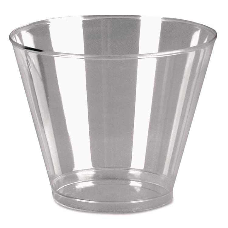 WNA, . Comet Plastic Tumblers, Squat, 9 oz, Clear, 500/Carton (WNAPGT9S)