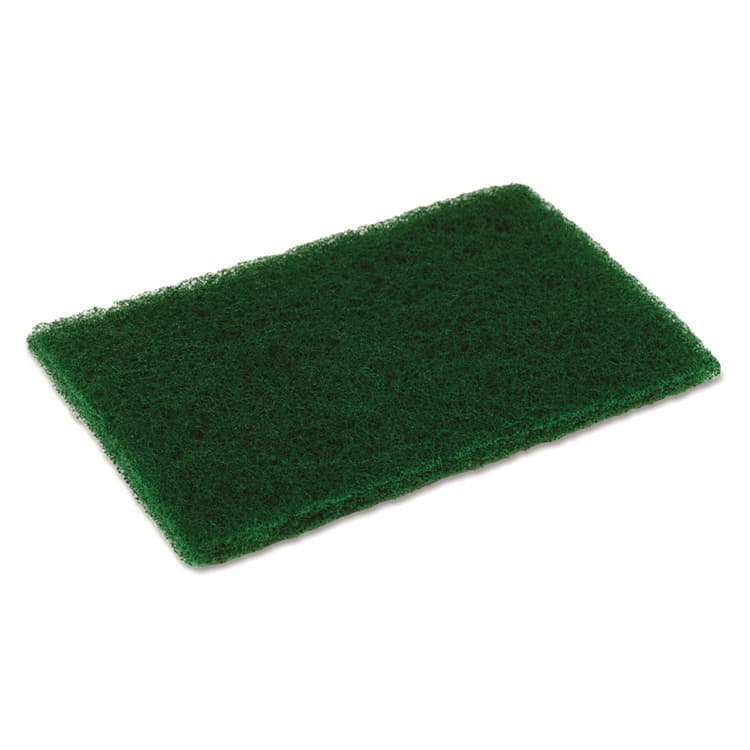CONTINENTAL COMMERCIAL PRODUCTS Medium Duty Scouring Pad, 6 x 9, Green, 10/Pack, 6 Packs/Carton (CMCMD6900)
