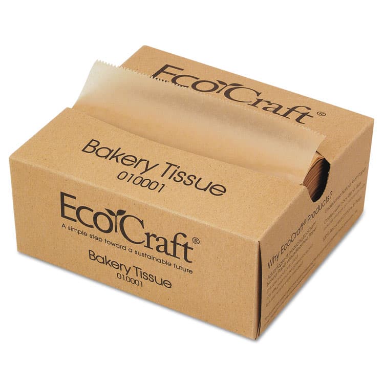 BAGCRAFT EcoCraft Interfolded Dry Wax Deli Sheets, 6 x 10.75, Natural, 1,000/Box, 10 Boxes/Carton (BGC010001)