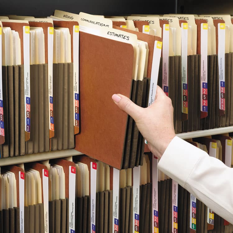 SMEAD MANUFACTURING CO. Redrope Drop-Front End Tab File Pockets, Fully Lined 6.5" High Gussets, 3.5" Expansion, Legal Size, Redrope/Brown, 10/Box (SMD74681) thumbnail 4