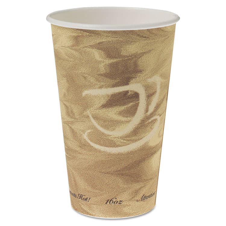 DART Mistique Hot Paper Cups, 16 oz, Mistique Design, 50/Sleeve, 20 Sleeves/Carton (SCC316MS)