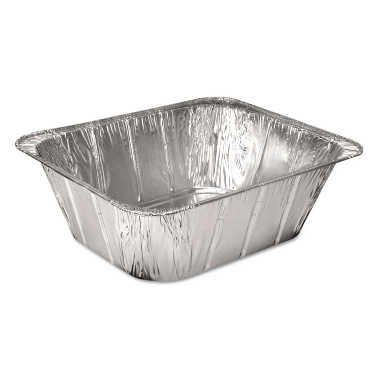 HFA Aluminum Steam Table Pans, Half-Size Extra Deep, 4.19" Deep, 10.31 x 12.69, 100/Carton (HFA201450)