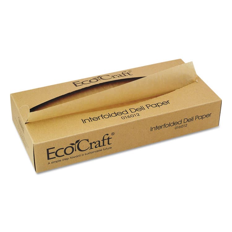BAGCRAFT EcoCraft Interfolded Soy Wax Deli Sheets, 12 x 10.75, 500/Box, 12 Boxes/Carton (BGC016012) thumbnail 2