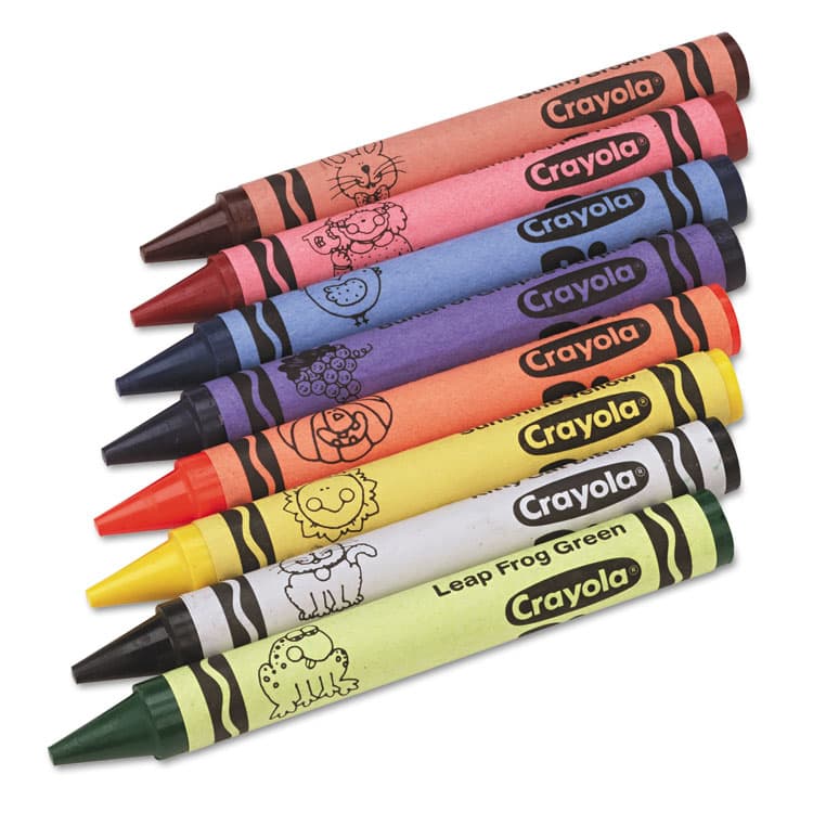 BINNEY & SMITH / CRAYOLA Jumbo Classpack Crayons, Jumbo Size, 0.56" x 5", 8 Assorted Colors, 200/Pack (CYO528389) thumbnail 3