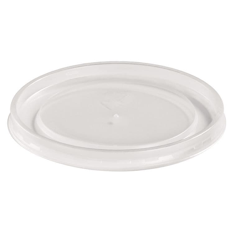 HUHTAMAKI Plastic High Heat Vented Lid, Fits 16 oz to 32 oz Containers, White, 50/Bag, 10 Bags/Carton (HUH89112)
