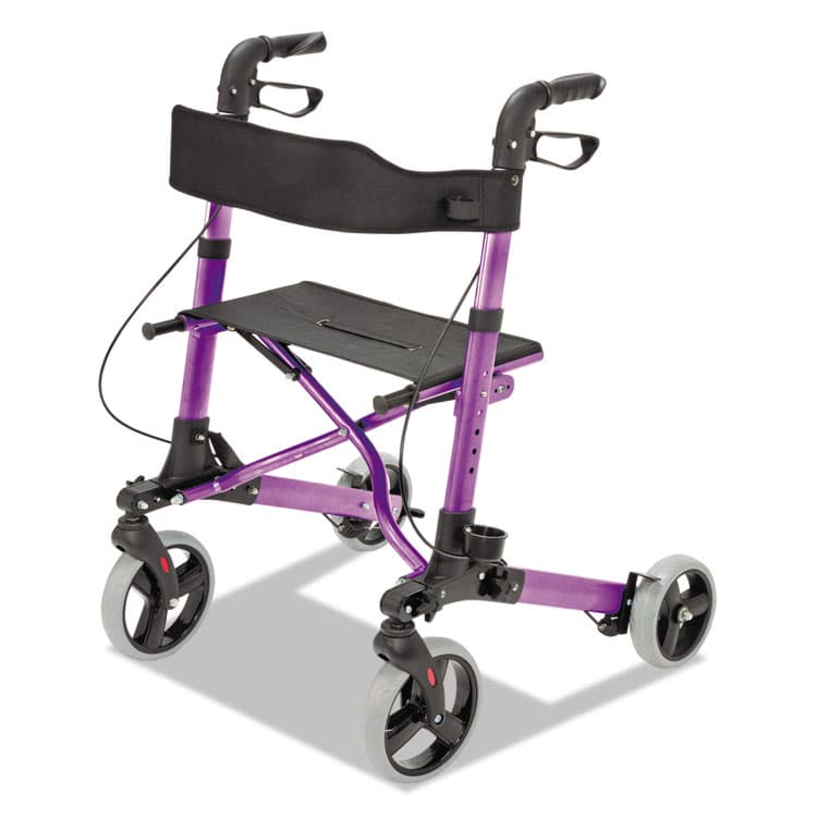 BRIGGS HEALTHCARE Gateway Aluminum Rollator, Adjusts 31" to 36", 300 lb Capacity, Purple (BGH50150121110)