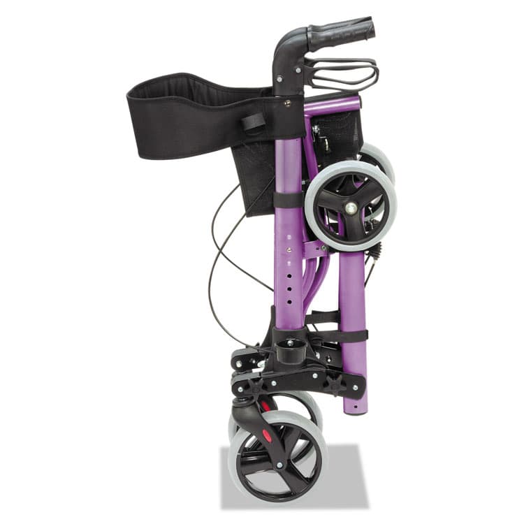BRIGGS HEALTHCARE Gateway Aluminum Rollator, Adjusts 31" to 36", 300 lb Capacity, Purple (BGH50150121110) thumbnail 2