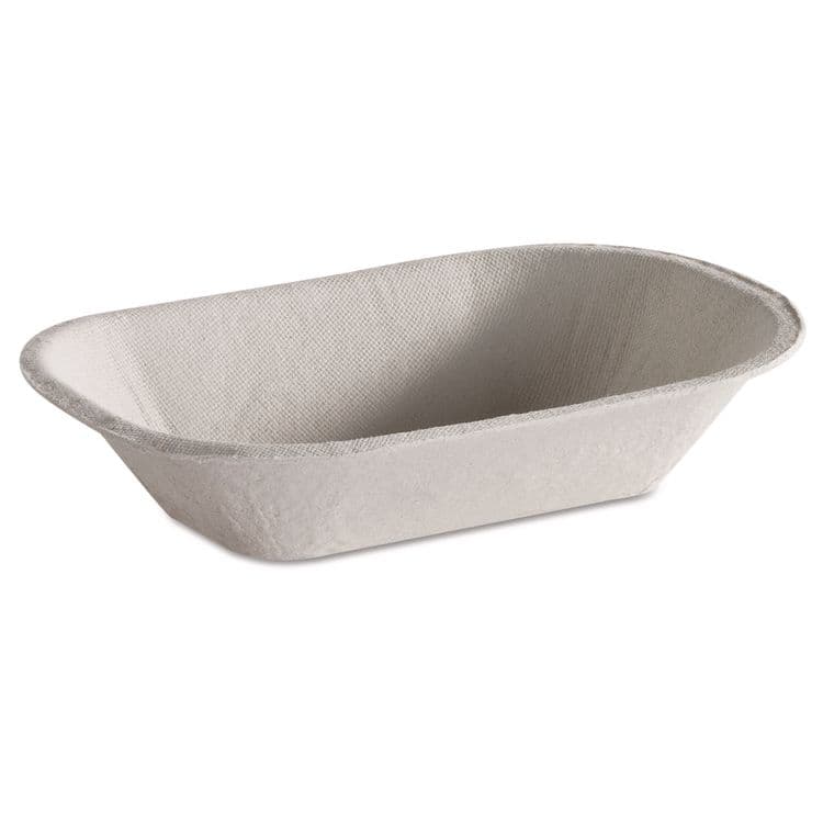 HUHTAMAKI Savaday Molded Fiber Food Tray, 4 x 6, Beige, Paper, 250/Bag, 4 Bags/Carton (HUH10408CT) thumbnail 2
