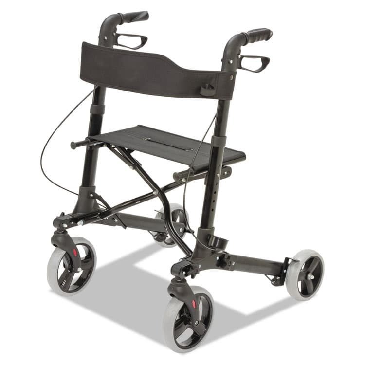 BRIGGS HEALTHCARE Gateway Aluminum Rollator, Adjusts 31" to 36", 300 lb Capacity, Black (BGH50150120200) thumbnail 2