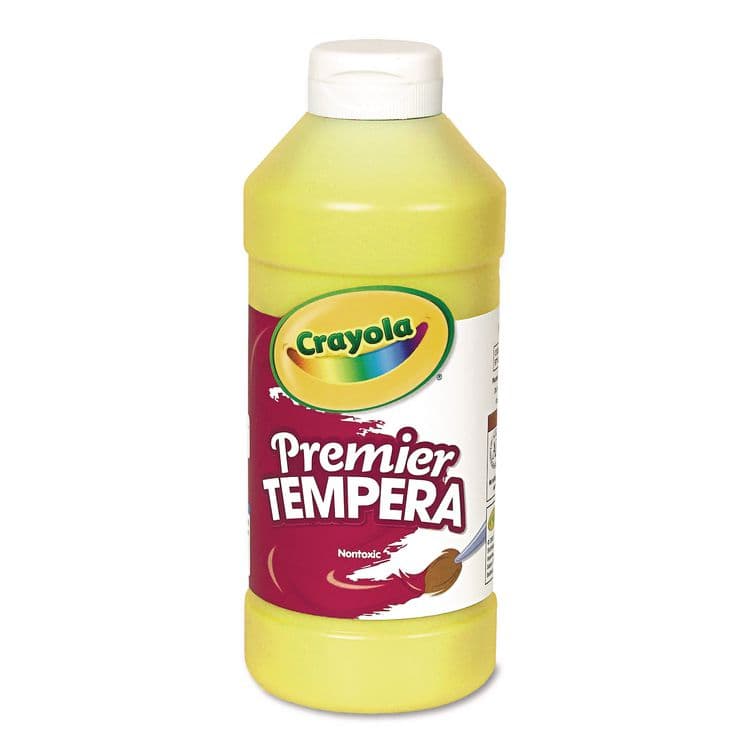 BINNEY & SMITH / CRAYOLA Premier Tempera Paint, Yellow, 16 oz Bottle (CYO541216034)