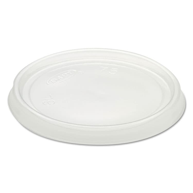 DART Non-Vented Container Lids, Clear, Plastic, 100/Pack, 10 Packs/Carton (DCC6CLR)