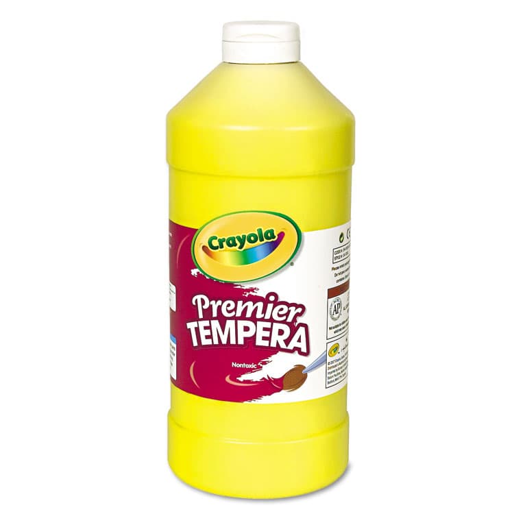 BINNEY & SMITH / CRAYOLA Premier Tempera Paint, Yellow, 32 oz Bottle (CYO541232034)