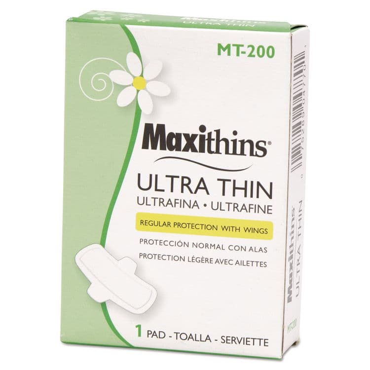 HOSPECO Maxithins Vended Ultra-Thin Pads, Size 4, Maxi Absorbency, 200/Carton (HOSMT200)