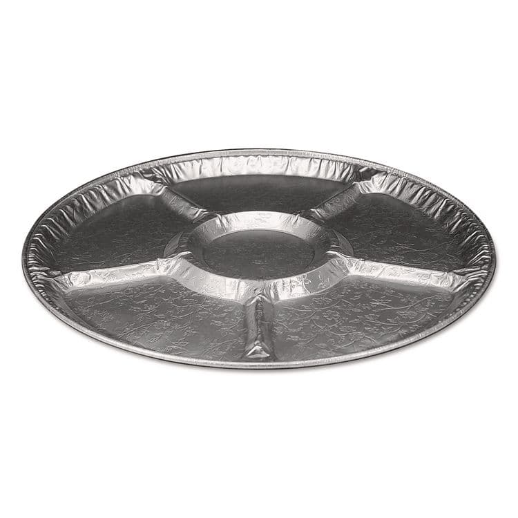 HFA Aluminum Lazy Susan, 6 Compartments, 18" Diameter x 0.94" h, 25/Carton (HFA4018100)