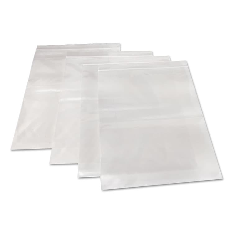 ITW DYMON Zippit Resealable Bags, 4 mil, 9" x 12", Clear, 100 Bags/Pack, 5 Packs/Carton (MGPMGZ4P0912)