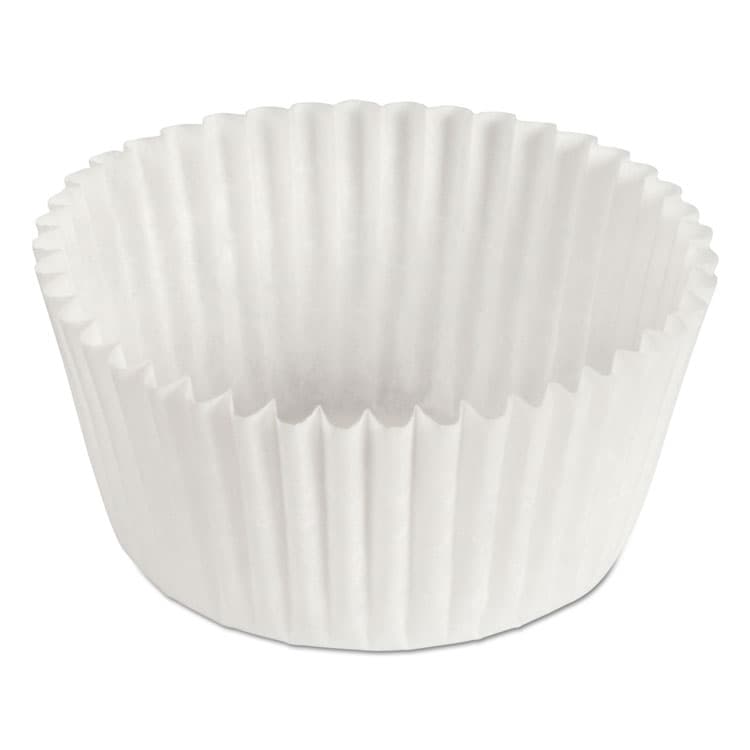 HOFFMASTER Fluted Bake Cups, 1 oz, 3.5 x 1.5 x 1, White, Paper, 500/Pack, 20 Packs/Carton (HFM610011)