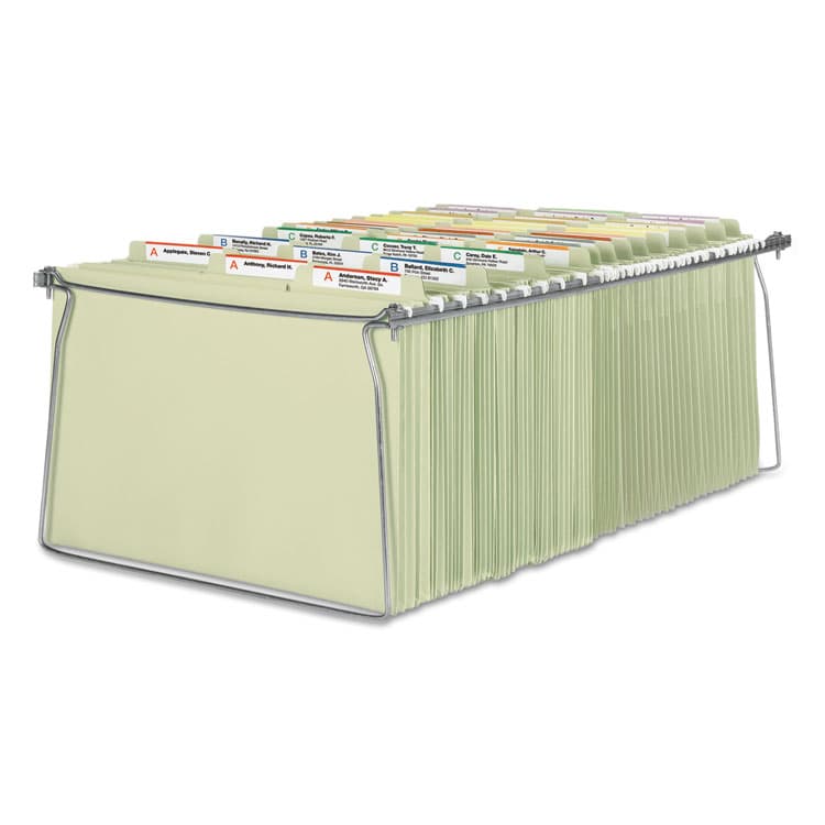 SMEAD MANUFACTURING CO. Steel Hanging Folder Drawer Frame, Legal Size, 23" to 27" Long, Gray, 2/Pack (SMD64873)