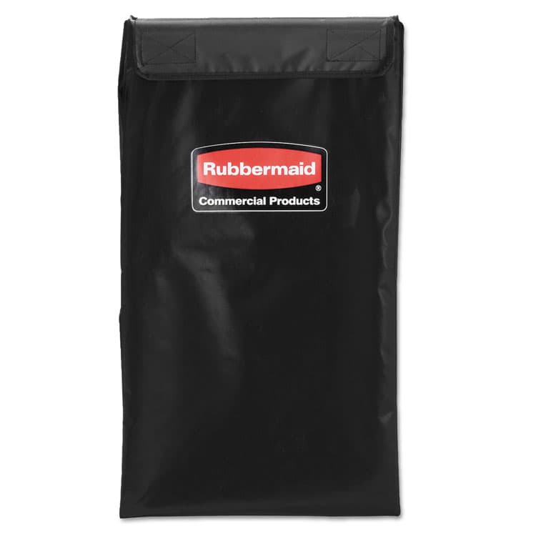 RUBBERMAID COMMERCIAL PROD. 4 Bushel Collapsible X-Cart Bag for Rubbermaid Commercial 1881749 and 1881781, 5 cu ft, 22.08" x 15.33" x 27.33", Black (RCP1881782)