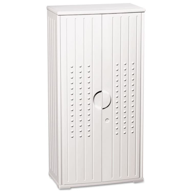 ICEBERG ENTERPRISES Rough n Ready Storage Cabinet, Three-Shelf, 33w x 18d x 66h, Platinum (ICE92553) thumbnail 2