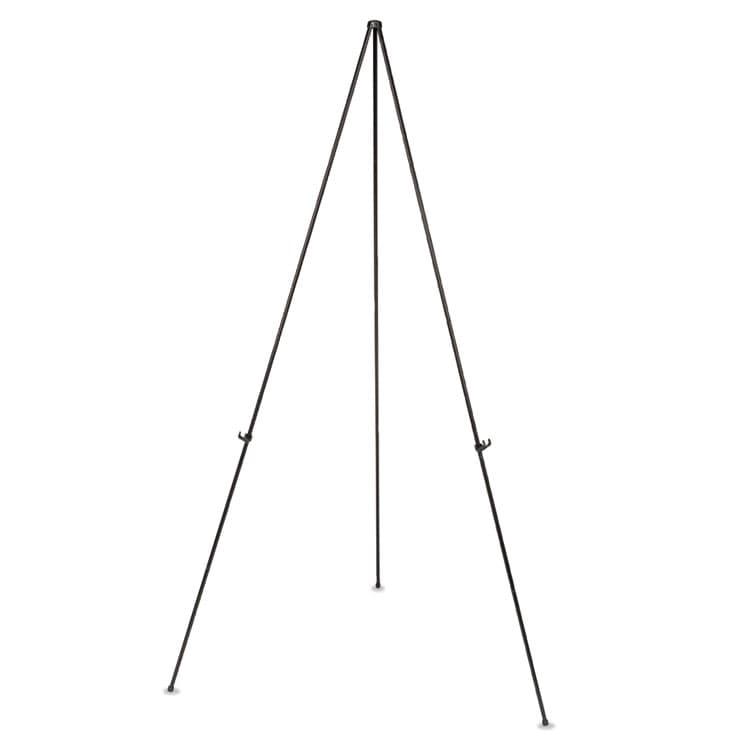 BI-SILQUE VISUAL COMMUNICATION PRODUCTS Lightweight Instant Easel, 61.5" Tall, Metal, Black (BVCFLX04201MV)