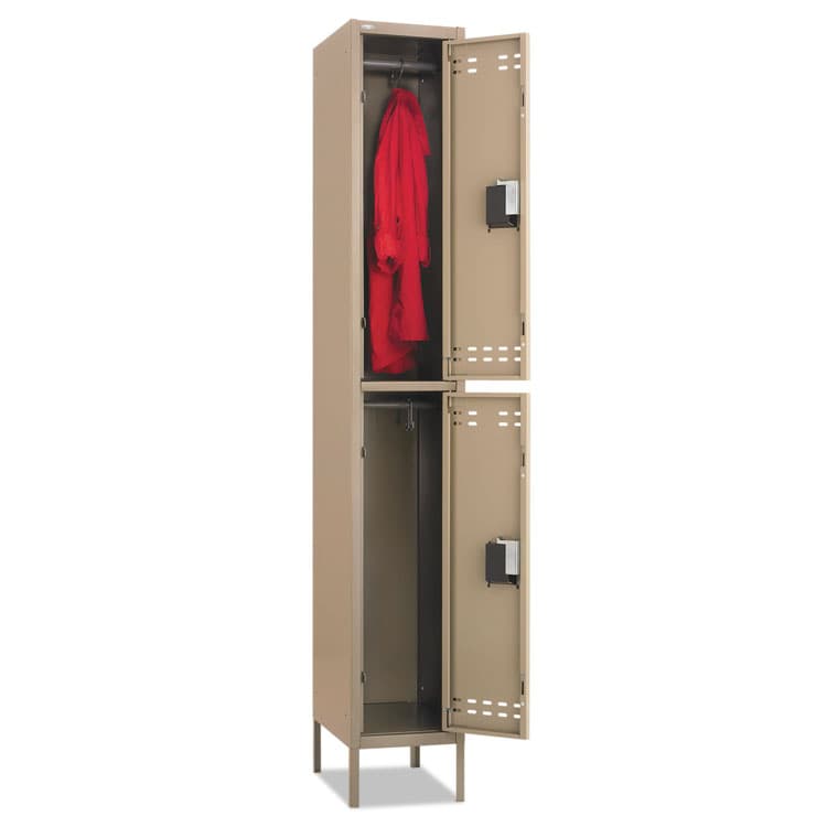 SAFCO PRODUCTS Double-Tier Locker, 12w x 18d x 78h, Two-Tone Tan (SAF5523TN) thumbnail 2