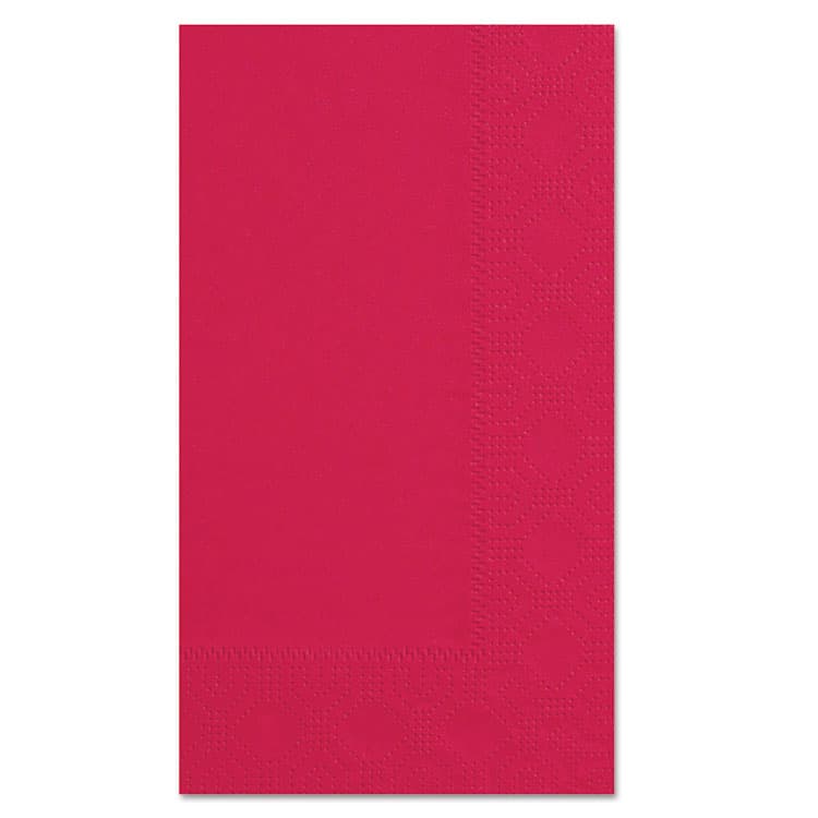 HOFFMASTER Dinner Napkins, 2-Ply, 15 x 17, Red, 1,000/Carton (HFM180511)