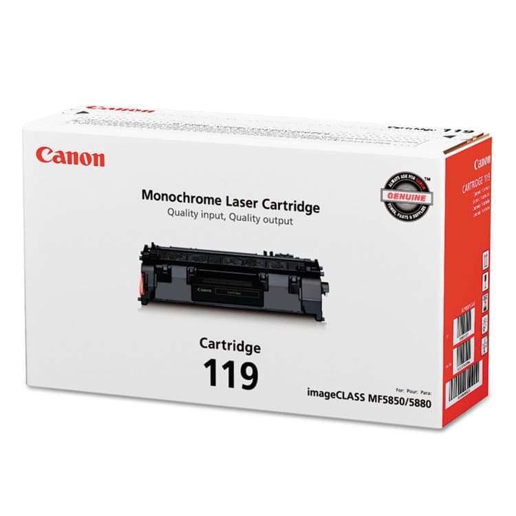 CANON USA, . 3479B001 (CRG-119) Toner, 2,100 Page-Yield, Black (CNM3479B001)