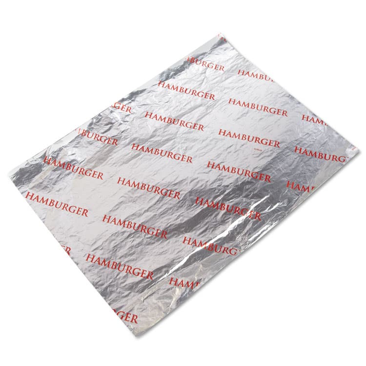 BAGCRAFT Honeycomb Insulated Hamburger Wrap, 10.5 x 14, Red Hamburger Print, 500/Pack, 4 Packs/Carton (BGC300852)