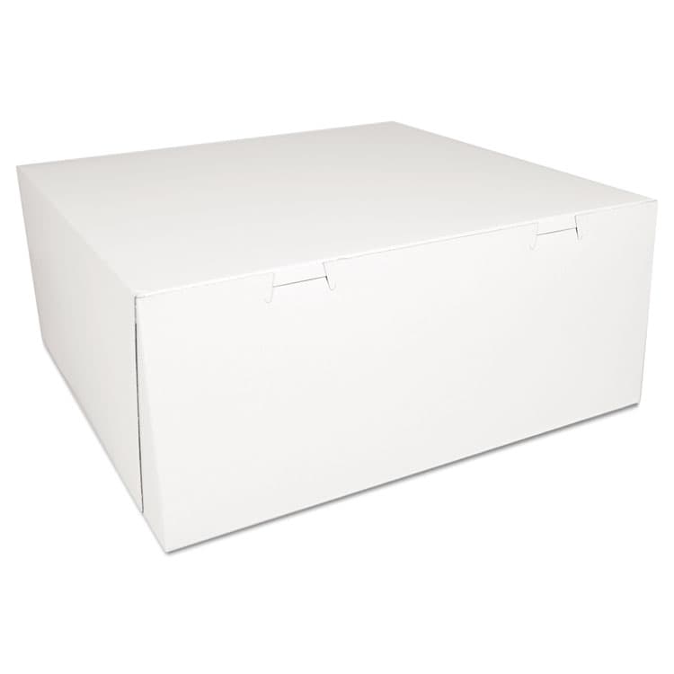 SOUTHERN CHAMPION TRAY White One-Piece Non-Window Bakery Boxes, 14 x 14 x 6, White, Paper, 50/Carton (SCH0993)