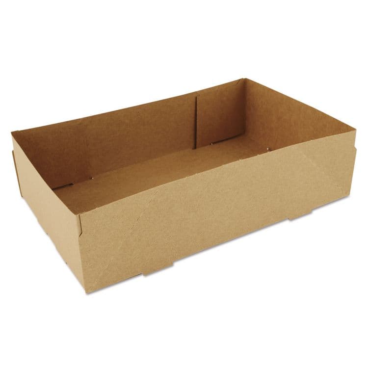 SOUTHERN CHAMPION TRAY 4-Corner Pop-Up Food and Drink Tray, 8.63 x 5.5 x 2.25, Brown, Paper, 500/Carton (SCH0122)