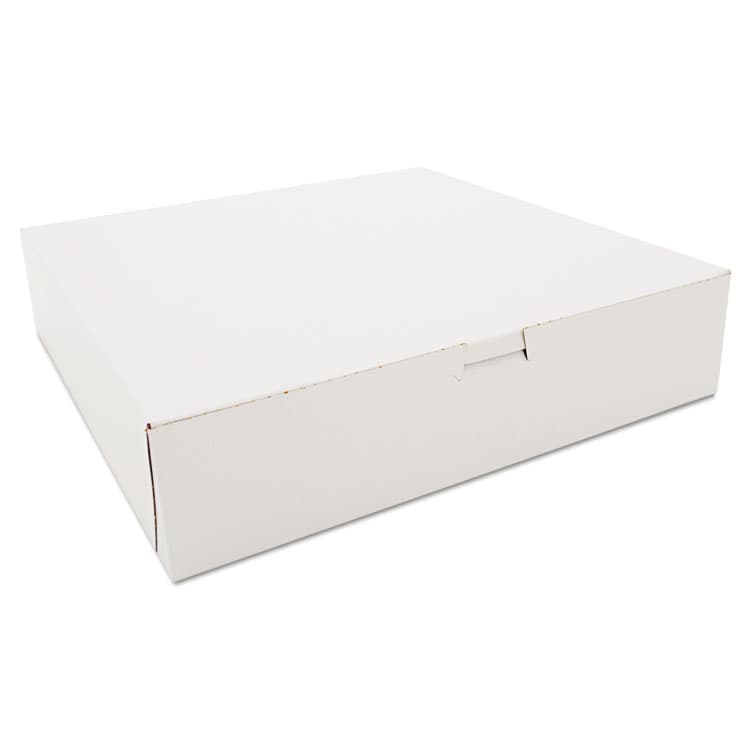 SOUTHERN CHAMPION TRAY White One-Piece Non-Window Bakery Boxes, 12 x 12 x 2.75, White, Paper, 100/Carton (SCH0984)