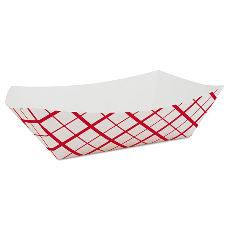 SOUTHERN CHAMPION TRAY Paper Food Baskets, 10 lb Capacity, 9.84 x 6.97 x 3.13, Red/White, Paper, 250/Carton (SCH0433)
