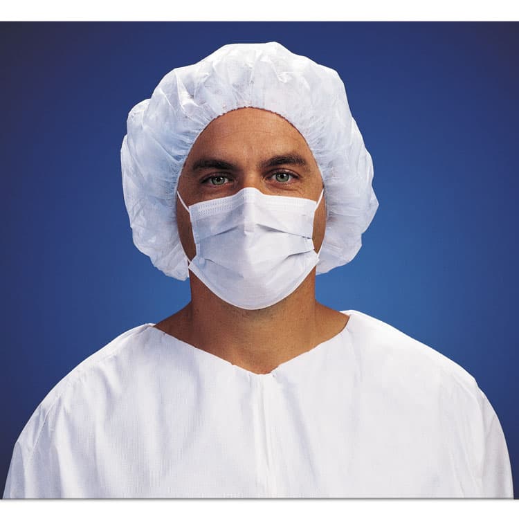 KIMBERLY CLARK M5 Pleat Style Face Mask With Earloops, Polyethylene, Regular, Blue, 50/Bag, 10 Bags/Carton (ANS62692)