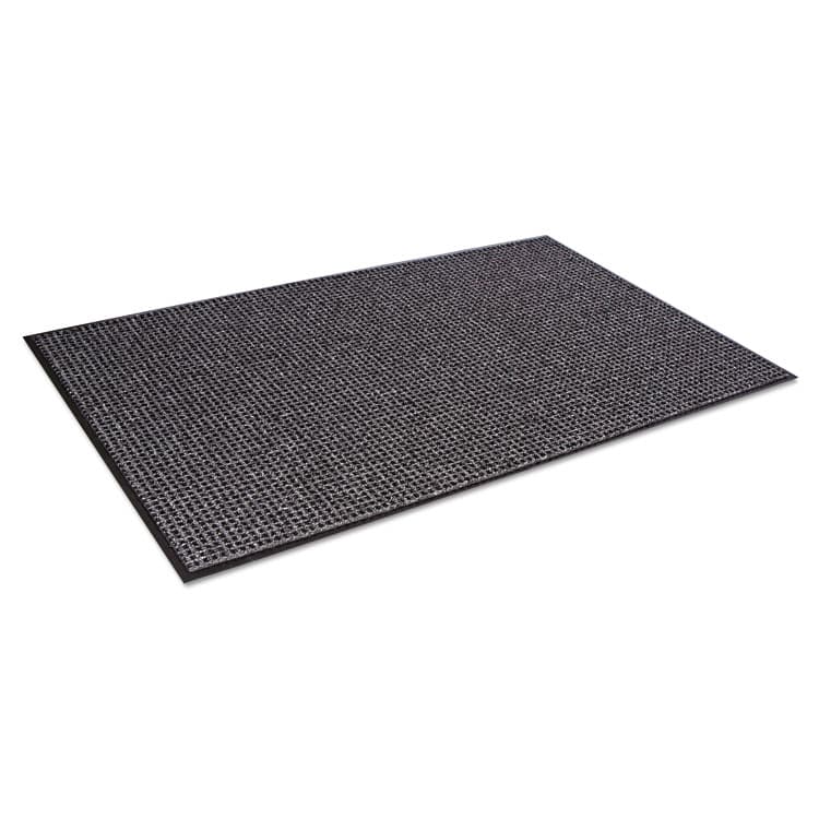 CROWN MATS & MATTING Oxford Wiper Mat, Rectangular, Charcoal Gray/Black Loop Pile Surface, 48" x 72" (CWNOXH046GY)