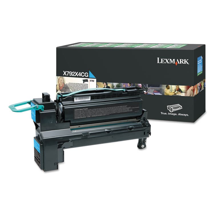 LEXMARK INT'L, . X792X4CG Return Program Extra High-Yield Toner, 20,000 Page-Yield, Cyan (LEXX792X4CG)