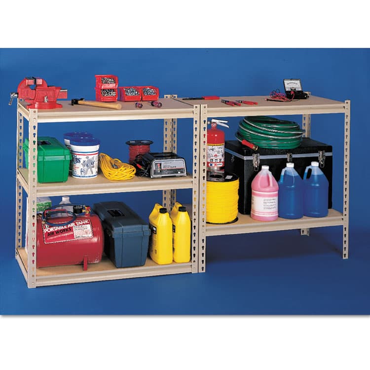 TENNSCO Stur-D-Stor Shelving, Five-Shelf, 36.5w x 18.5d x 72h, Sand (TNNLSS361872) thumbnail 2