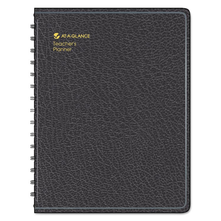 AT-A-GLANCE Undated Teacher's Planner, Weekly, 9 Classes, Black Cover, 10.88 x 8.25 Sheets, 12-Month (July to June) (AAG8015505) thumbnail 3