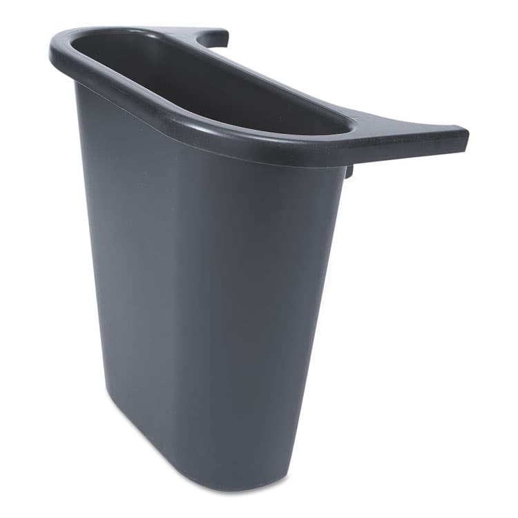 RUBBERMAID COMMERCIAL PROD. Saddle Basket Recycling Bin, Plastic, Black (RCP295073BLA)