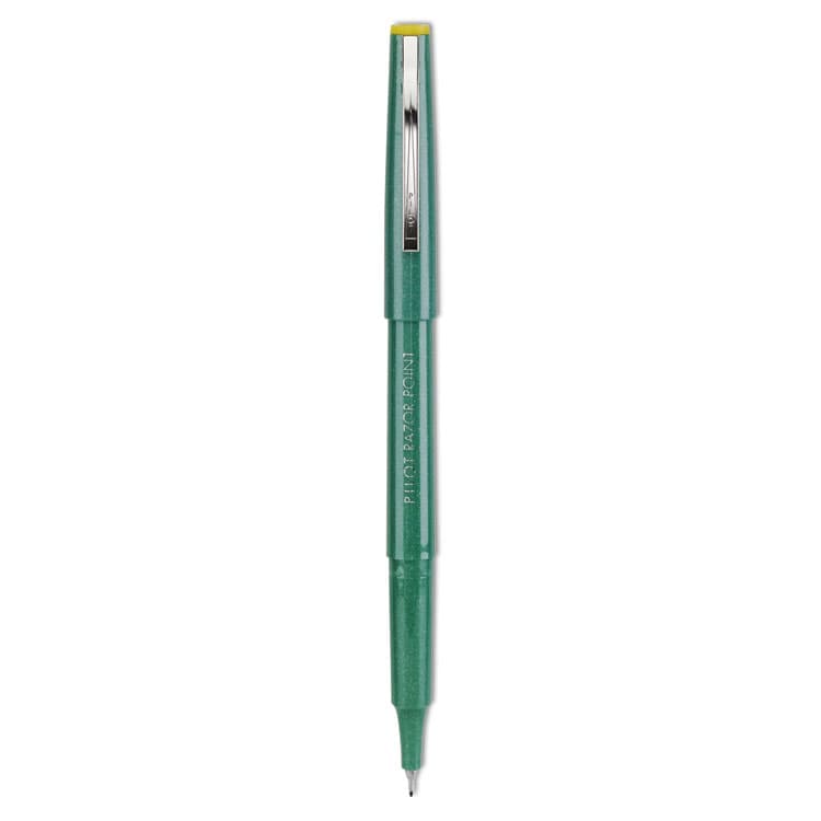 PILOT CORP. OF AMERICA Razor Point Fine Line Porous Point Pen, Stick, Extra-Fine 0.3 mm, Green Ink, Green Barrel, Dozen (PIL11010) thumbnail 2