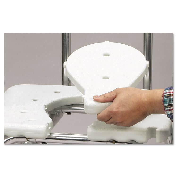 BRIGGS HEALTHCARE Heavy-Duty Sliding Transfer Bench with Cut-Out Seat, 19w x 15d x 19 to 23h, 400 lbs Capacity (BGH52217341900) thumbnail 3