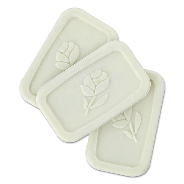TRANSMACRO AMENITIES Unwrapped Amenity Bar Soap, Fresh Scent, # 1/2, 1,000/Carton (GTP400050)