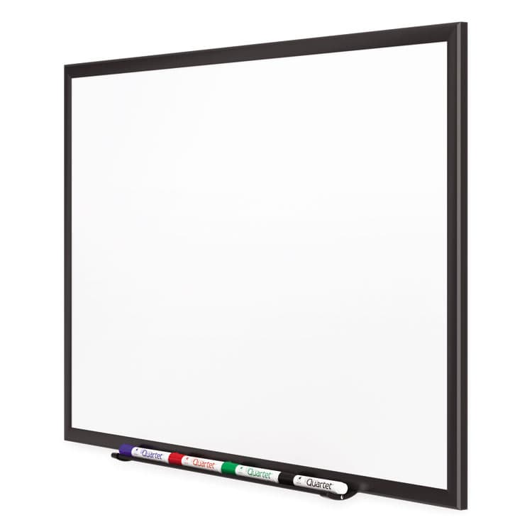 QUARTET MFG. Classic Series Porcelain Magnetic Dry Erase Board, 60" x 36", White Surface, Black Aluminum Frame (QRT2545B) thumbnail 4
