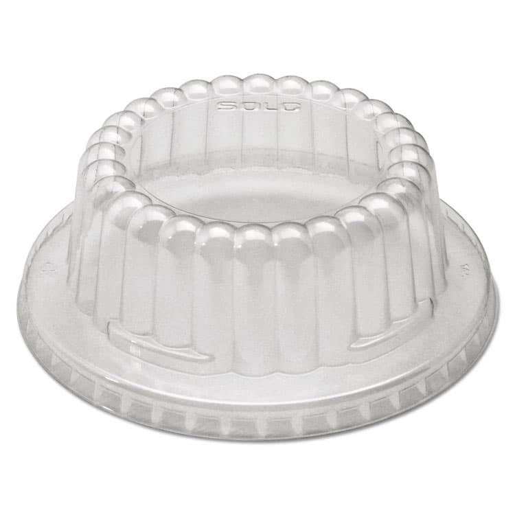 DART Flat-Top Dome PET Plastic Lids, For 12 oz Containers, 4.34" Diameter x 1.5" h, Clear, 1,000/Carton (SCCDF120090)