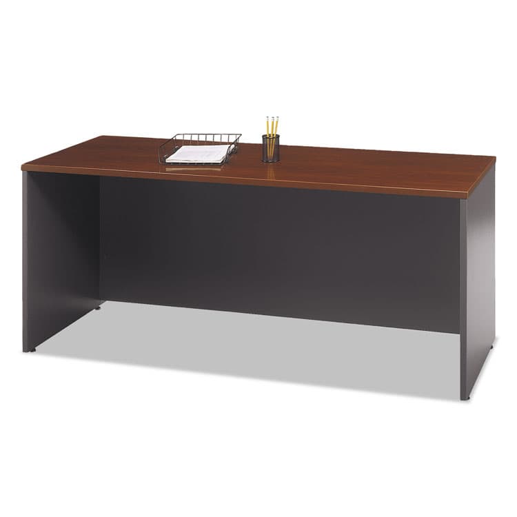 BUSH INDUSTRIES Series C Collection 72W Credenza Shell, 71.13w x 23.38d x 29.88h, Hansen Cherry (BSHWC24426) thumbnail 2