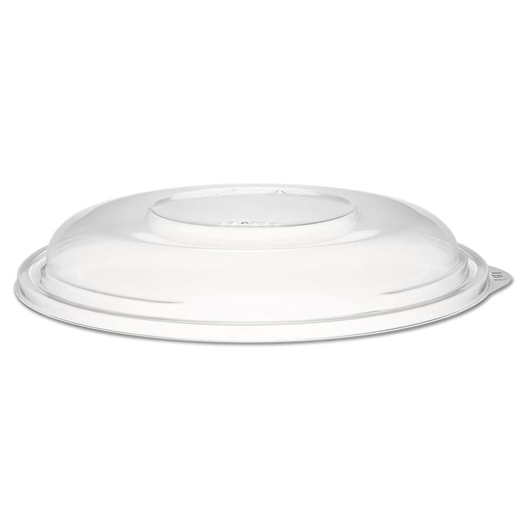 DART PresentaBowls Clear Dome Lids, 7.3" Diameter x 1.1" h, Clear, Plastic, 63 Lids/Bag, 4 Bags/Carton (DCCC64BDL)