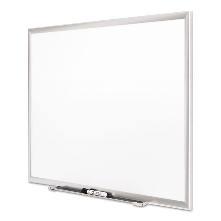 QUARTET MFG. Classic Series Porcelain Magnetic Dry Erase Board, 96" x 48", White Surface, Satin Aluminum Frame (QRT2548) thumbnail 3