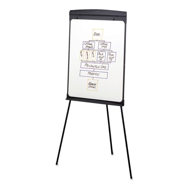 QUARTET MFG. Magnetic Dry Erase Easel, 27" x 35", Graphite Surface, Graphite Gray Plastic Frame (QRT67E) thumbnail 4