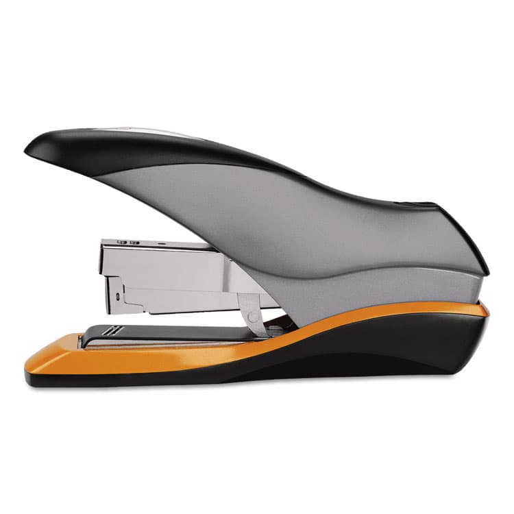 ACCO BRANDS, . Optima 70 Desktop Stapler, 70-Sheet Capacity, Silver/Black/Orange (SWI87875) thumbnail 2