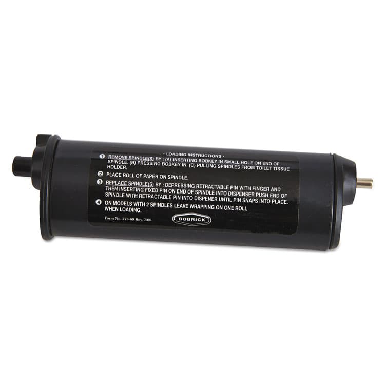 BOBRICK WASHROOM Theft Resistant Spindle for ClassicSeries Toilet Tissue Dispensers, Black (BOB273103) thumbnail 3